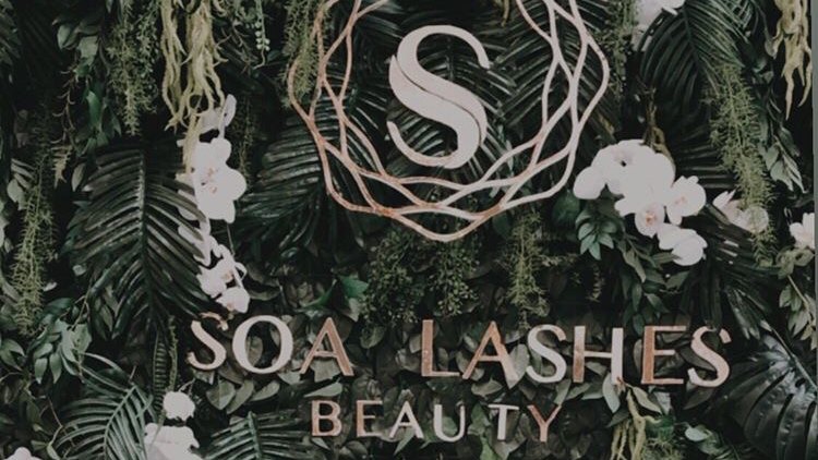 Soa Lashes & Beauty – logo wall 3